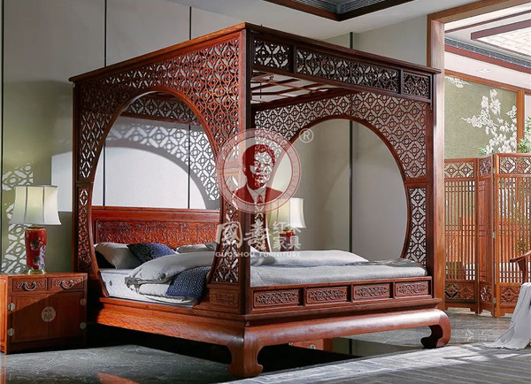 国寿红木 | 架子床代表着一系列工艺的最高水平